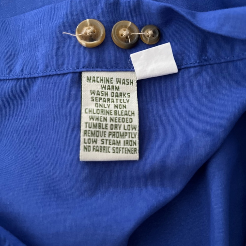 Orvis Men’s Long Sleeve Multi Pockets Fishing Royal Blue Shirt SZ XL - Picture 14 of 14